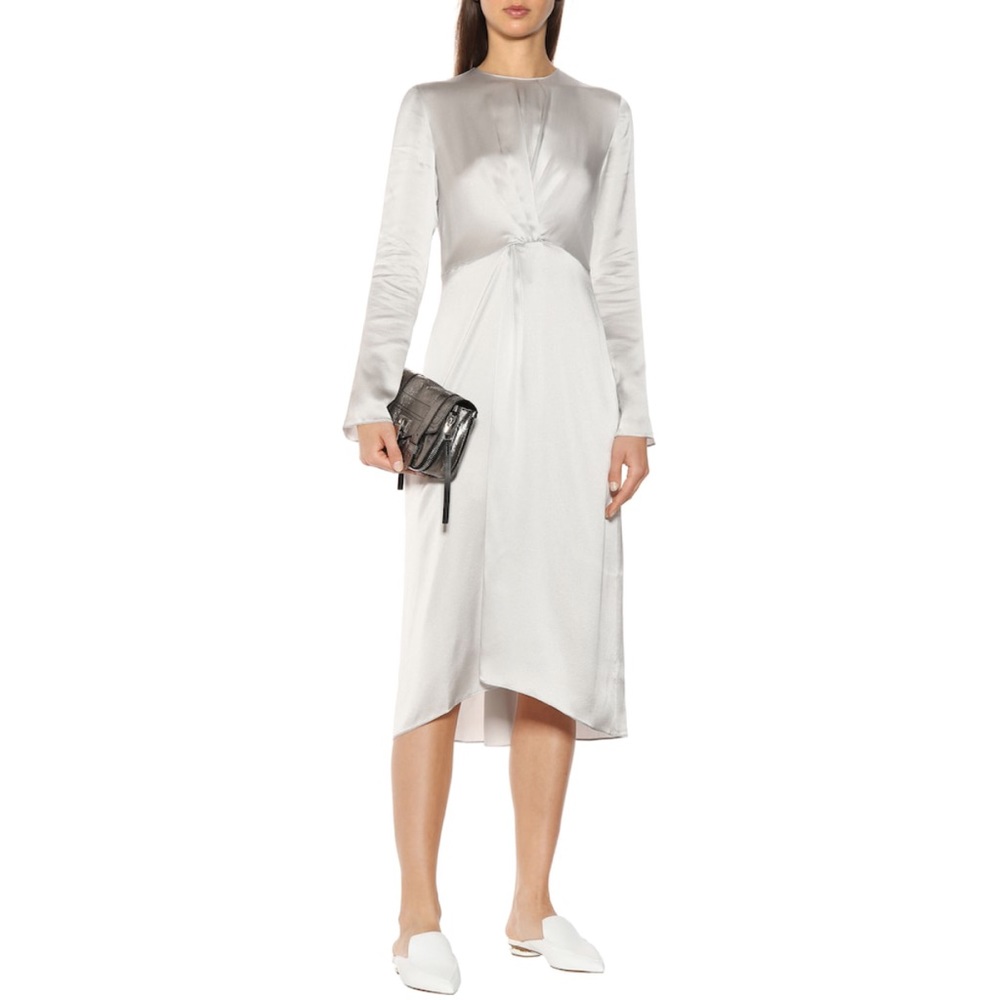 Vince silver midi dress NWT Size 10